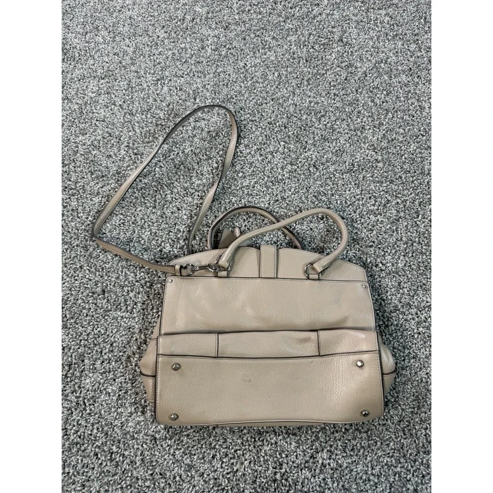 Coach Mercer 30 Satchel Soft Grain Taupe Leather Style 37575
